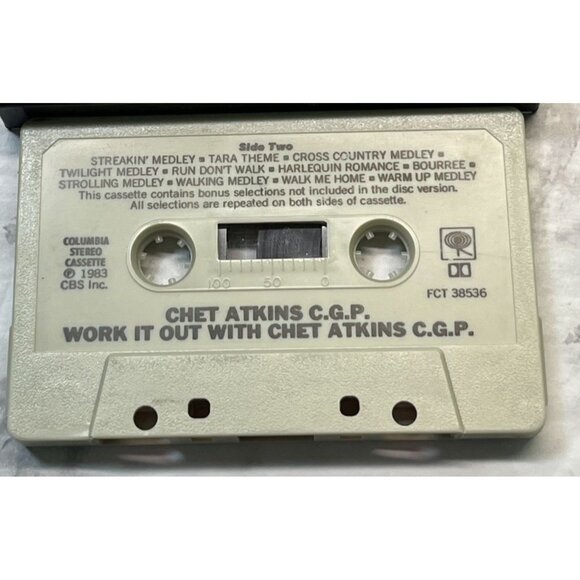 Chet Atkins Work It Out Cassette Tape Classic Country Columbia Records - Picture 4 of 6